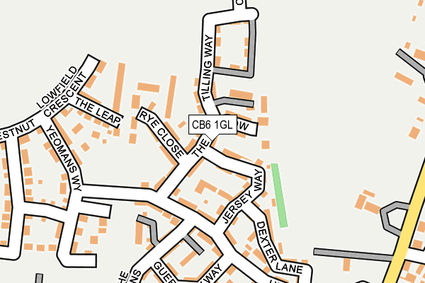 CB6 1GL map - OS OpenMap – Local (Ordnance Survey)