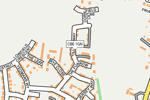 CB6 1GN map - OS OpenMap – Local (Ordnance Survey)