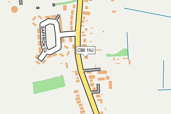 CB6 1HJ map - OS OpenMap – Local (Ordnance Survey)