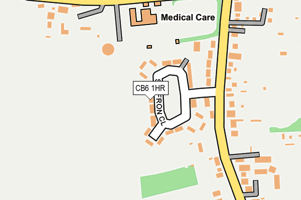 CB6 1HR map - OS OpenMap – Local (Ordnance Survey)