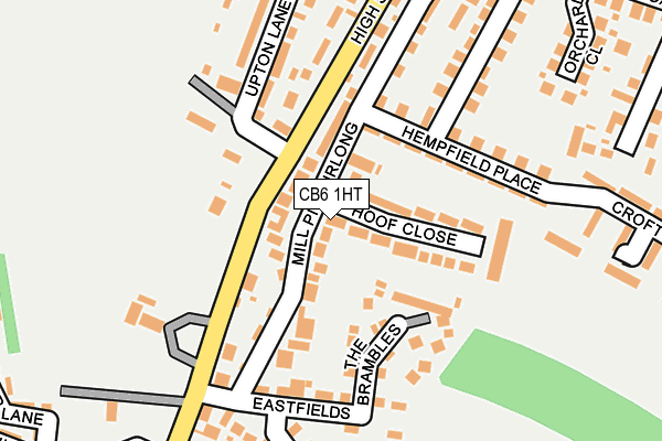 CB6 1HT map - OS OpenMap – Local (Ordnance Survey)