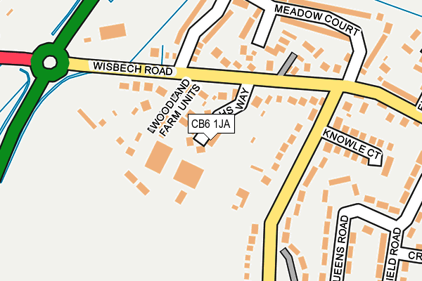 CB6 1JA map - OS OpenMap – Local (Ordnance Survey)