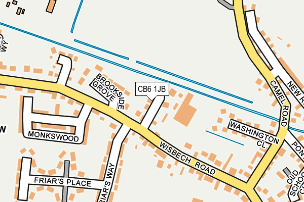 CB6 1JB map - OS OpenMap – Local (Ordnance Survey)
