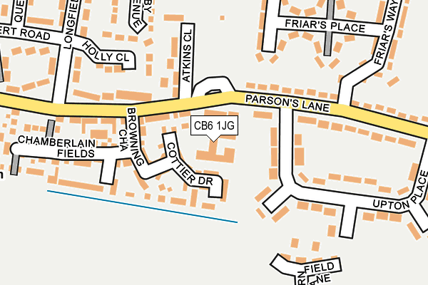 CB6 1JG map - OS OpenMap – Local (Ordnance Survey)