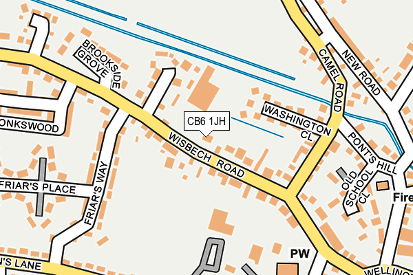 CB6 1JH map - OS OpenMap – Local (Ordnance Survey)