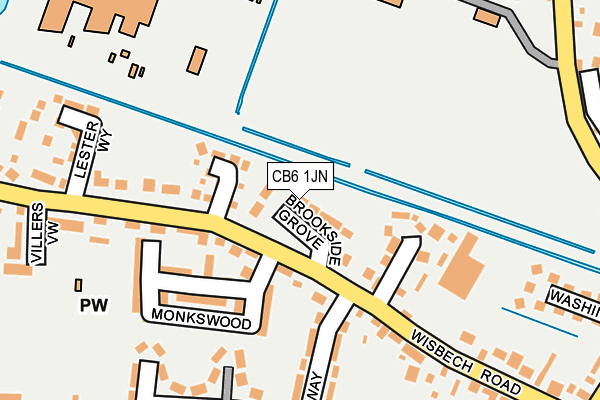 CB6 1JN map - OS OpenMap – Local (Ordnance Survey)