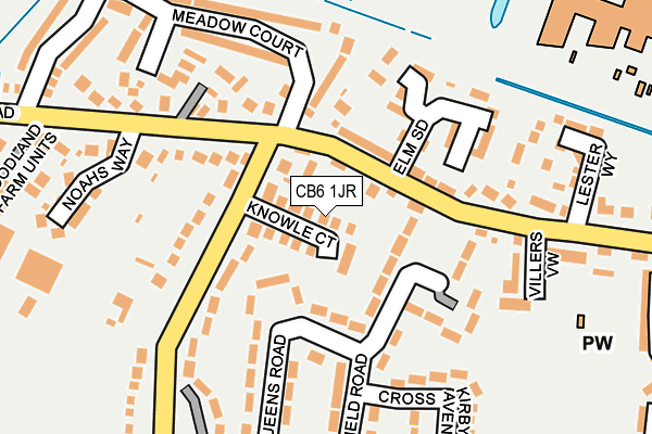 CB6 1JR map - OS OpenMap – Local (Ordnance Survey)