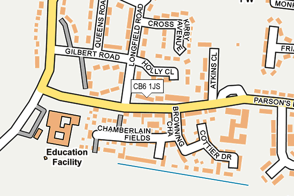 CB6 1JS map - OS OpenMap – Local (Ordnance Survey)