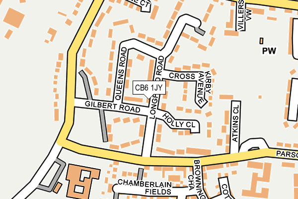 CB6 1JY map - OS OpenMap – Local (Ordnance Survey)