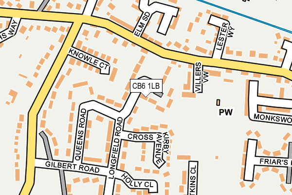 CB6 1LB map - OS OpenMap – Local (Ordnance Survey)