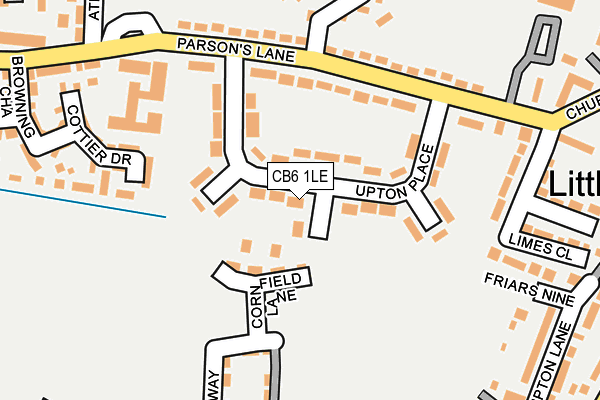 CB6 1LE map - OS OpenMap – Local (Ordnance Survey)