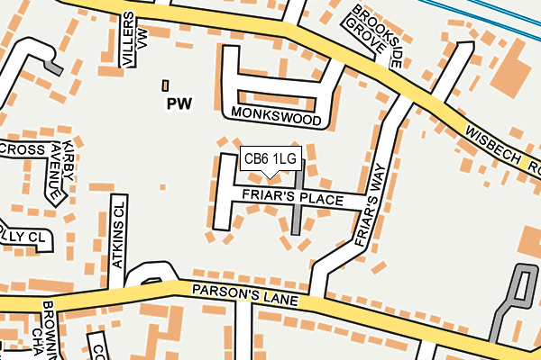 CB6 1LG map - OS OpenMap – Local (Ordnance Survey)