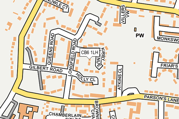 CB6 1LH map - OS OpenMap – Local (Ordnance Survey)