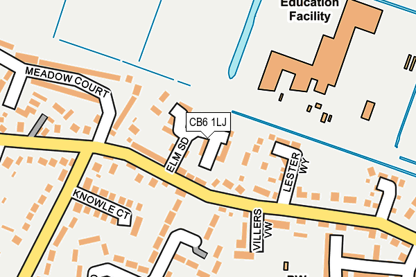 CB6 1LJ map - OS OpenMap – Local (Ordnance Survey)