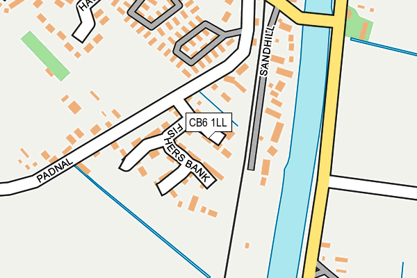 CB6 1LL map - OS OpenMap – Local (Ordnance Survey)