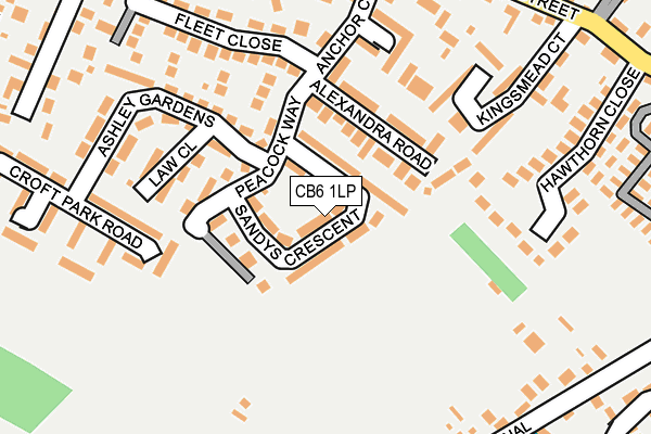 CB6 1LP map - OS OpenMap – Local (Ordnance Survey)