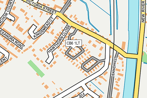 CB6 1LT map - OS OpenMap – Local (Ordnance Survey)