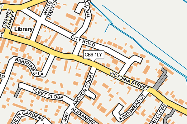 CB6 1LY map - OS OpenMap – Local (Ordnance Survey)