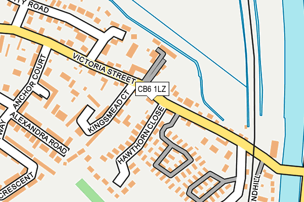 CB6 1LZ map - OS OpenMap – Local (Ordnance Survey)