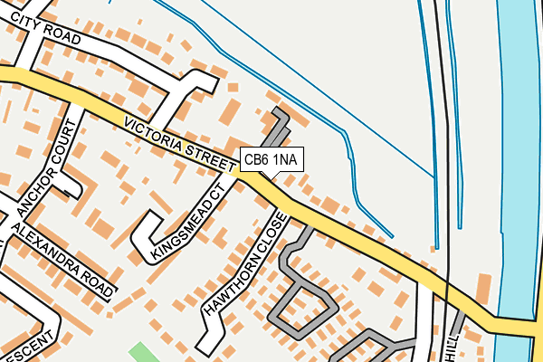 CB6 1NA map - OS OpenMap – Local (Ordnance Survey)