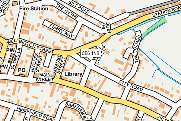 CB6 1NB map - OS OpenMap – Local (Ordnance Survey)