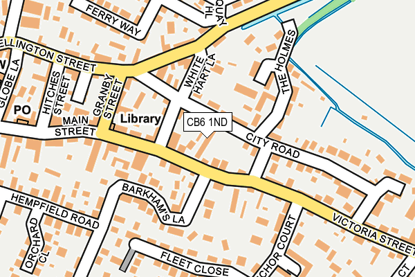 CB6 1ND map - OS OpenMap – Local (Ordnance Survey)
