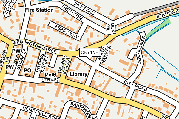 CB6 1NF map - OS OpenMap – Local (Ordnance Survey)