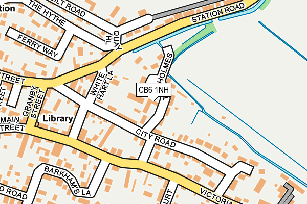 CB6 1NH map - OS OpenMap – Local (Ordnance Survey)