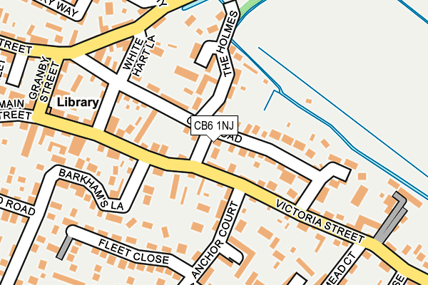 CB6 1NJ map - OS OpenMap – Local (Ordnance Survey)