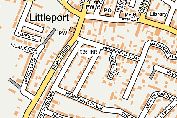 CB6 1NR map - OS OpenMap – Local (Ordnance Survey)