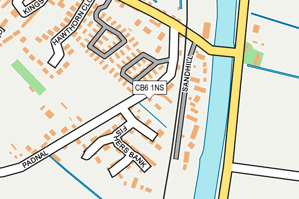 CB6 1NS map - OS OpenMap – Local (Ordnance Survey)