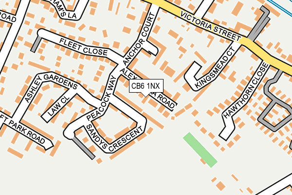 CB6 1NX map - OS OpenMap – Local (Ordnance Survey)