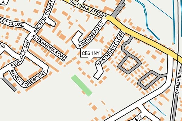 CB6 1NY map - OS OpenMap – Local (Ordnance Survey)