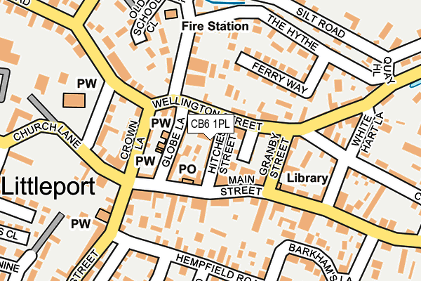 CB6 1PL map - OS OpenMap – Local (Ordnance Survey)