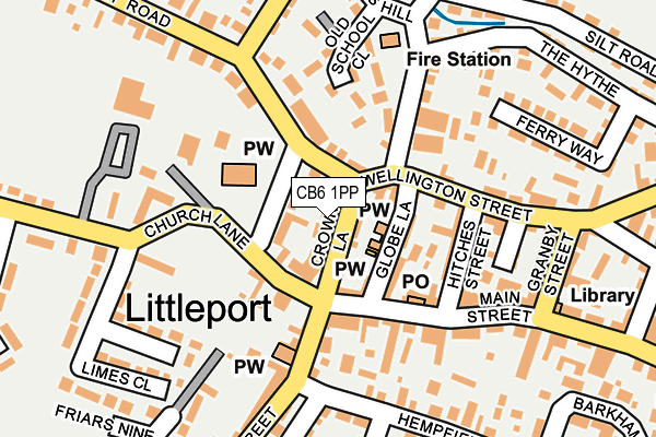 Map of AUDLEY GARAGE (LITTLEPORT) LIMITED at local scale