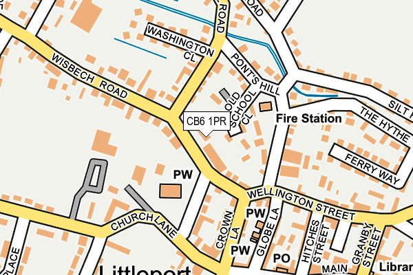 CB6 1PR map - OS OpenMap – Local (Ordnance Survey)