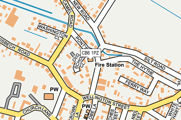 CB6 1PZ map - OS OpenMap – Local (Ordnance Survey)