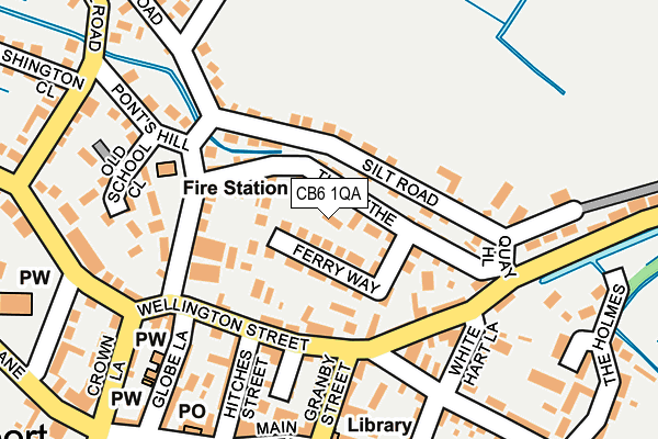 CB6 1QA map - OS OpenMap – Local (Ordnance Survey)