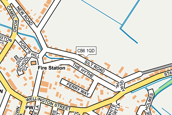 CB6 1QD map - OS OpenMap – Local (Ordnance Survey)
