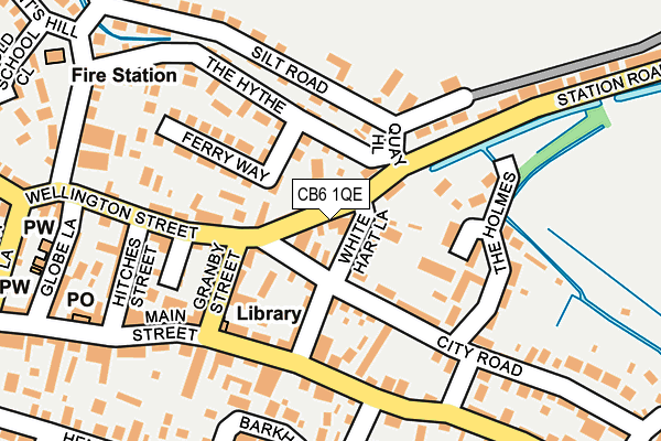 CB6 1QE map - OS OpenMap – Local (Ordnance Survey)