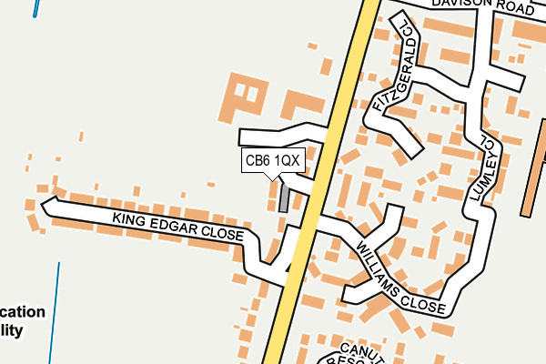 CB6 1QX map - OS OpenMap – Local (Ordnance Survey)