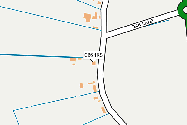 CB6 1RS map - OS OpenMap – Local (Ordnance Survey)