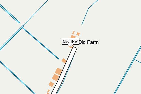 CB6 1RW map - OS OpenMap – Local (Ordnance Survey)