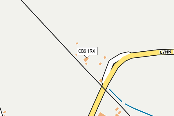 CB6 1RX map - OS OpenMap – Local (Ordnance Survey)