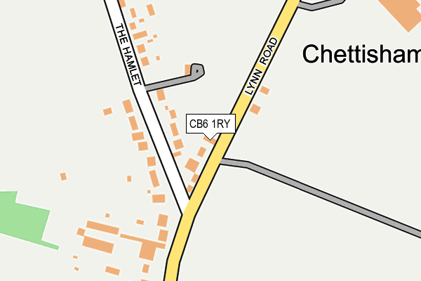 CB6 1RY map - OS OpenMap – Local (Ordnance Survey)