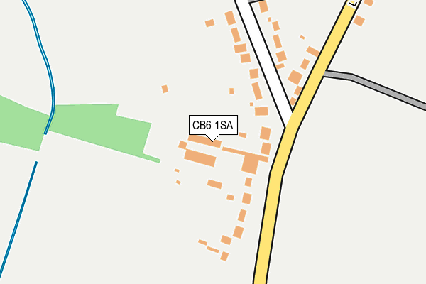 CB6 1SA map - OS OpenMap – Local (Ordnance Survey)