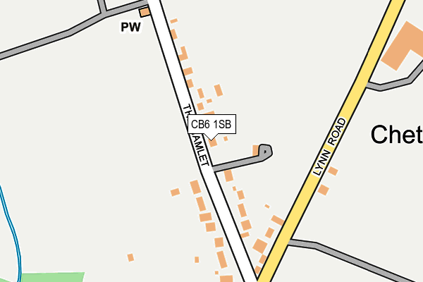 CB6 1SB map - OS OpenMap – Local (Ordnance Survey)