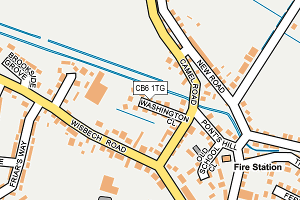 CB6 1TG map - OS OpenMap – Local (Ordnance Survey)