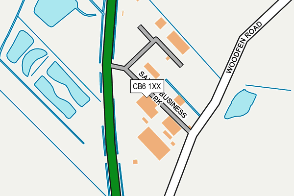 CB6 1XX map - OS OpenMap – Local (Ordnance Survey)