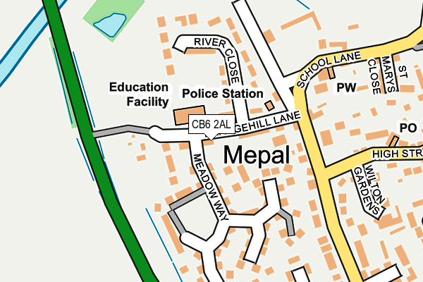 CB6 2AL map - OS OpenMap – Local (Ordnance Survey)